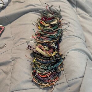 Pura Vida Multicolor Stack of Woven Friendship Bracelets